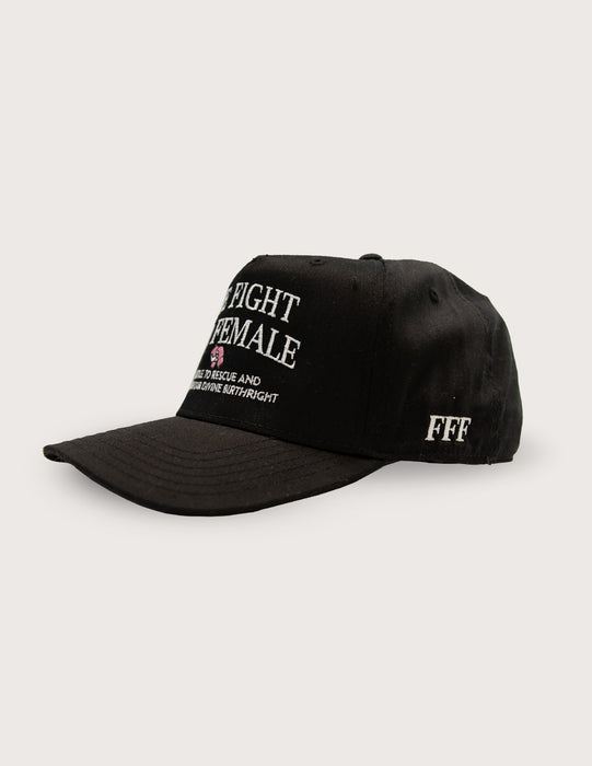 Fight For Female Hat Blk