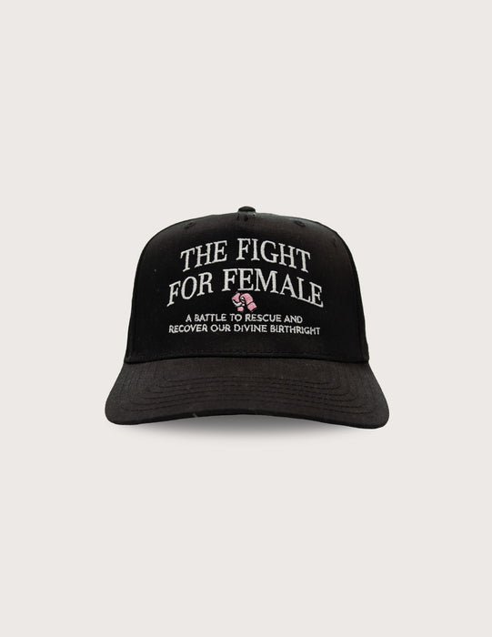 Fight For Female Hat Blk