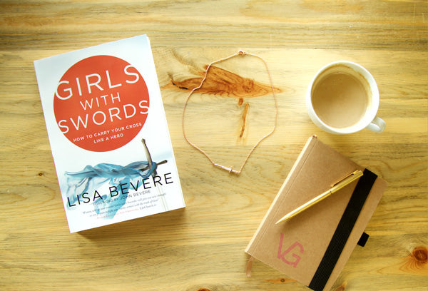 Girls with Swords Book + Necklace - Rose Gold