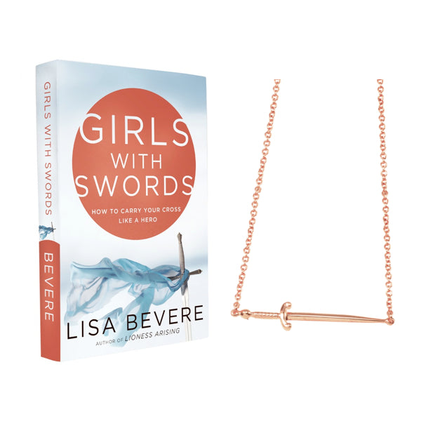 Girls with Swords Book + Necklace - Rose Gold